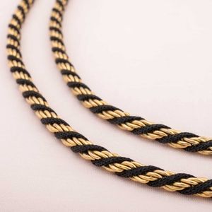 Trifari braided rope necklace